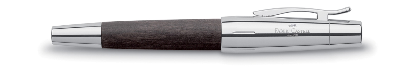 Faber Castell E-Motion Pearwood Black Fountain Pen