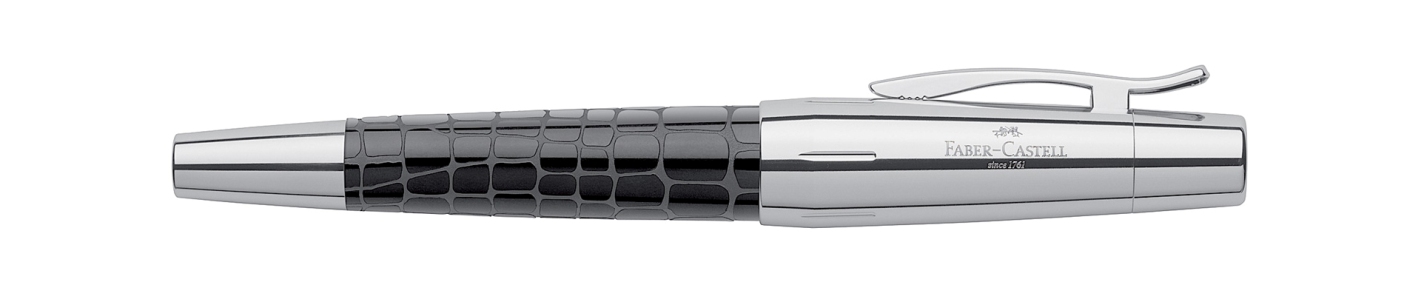 Faber Castell E-Motion Resin Croco Black Rollerball Pen