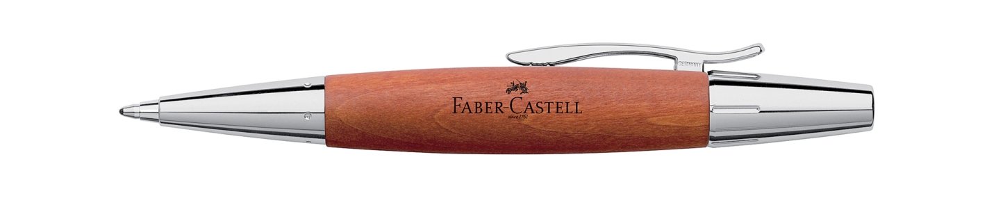 Faber Castell E-Motion Pearwood Brown Ball Point Pen