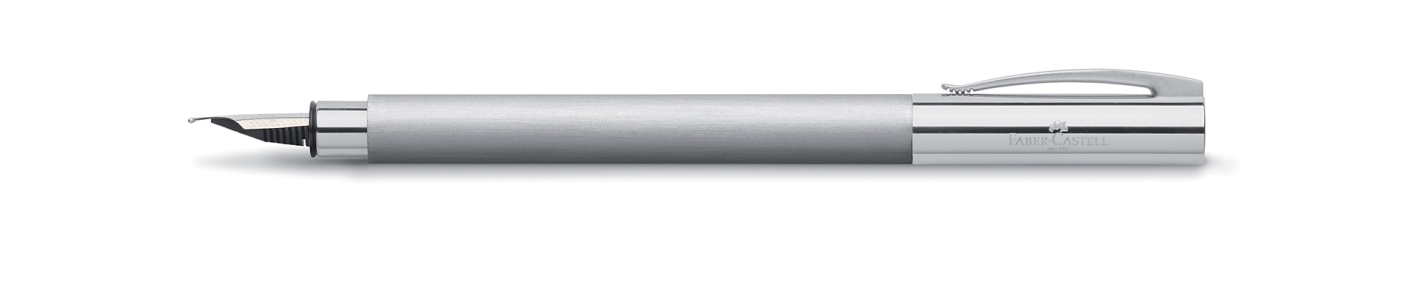 Faber Castell Ambition Brushed Stainless Steel Fountain Pen