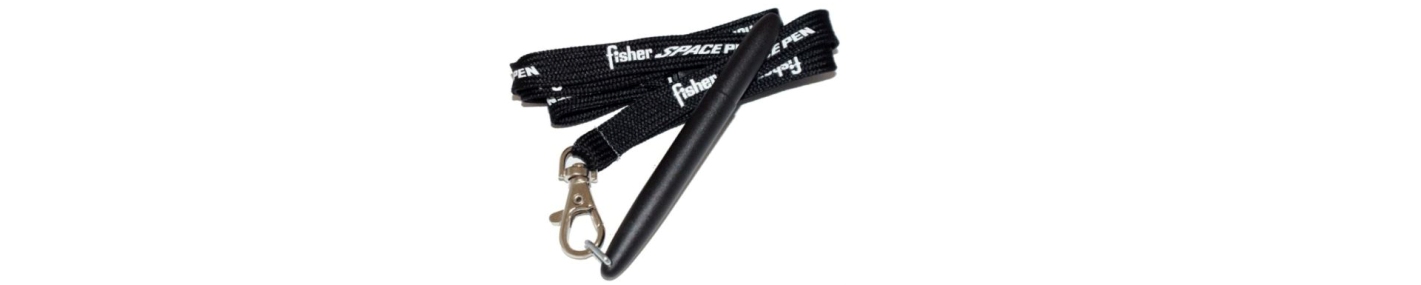 Fisher Space Pen Bullet Black With Lanyard