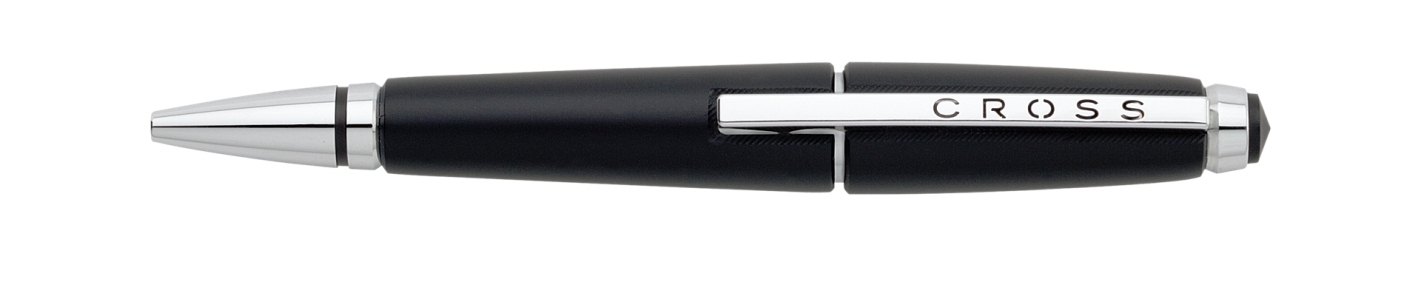 Cross Edge Jet Black Roller Ball Pen