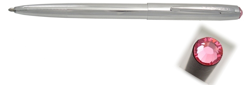 Fisher Space Pen Cap-O-Matic Chrome Rose Swarovski