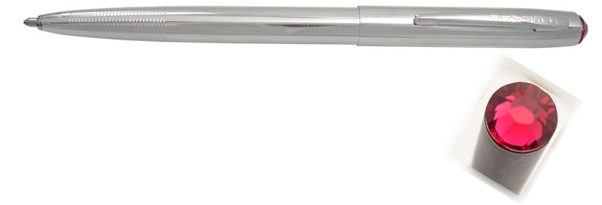 Fisher Space Pen Cap-O-Matic FM4CSW501 Chrome Ruby Swarovski