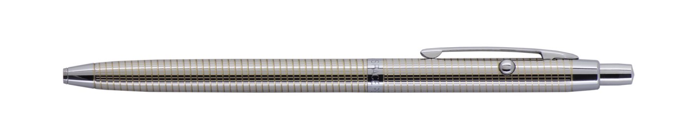 Fisher Space Pen Shuttle G4 Chrome Plated Gold Grid Design