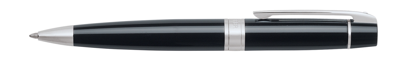 Sheaffer 300 Glossy Black Chrome Plate Trim Ball Point Pen