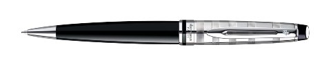 Waterman Expert Deluxe Black Chrome Ball Point Pen